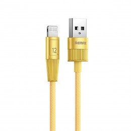 Кабель USB - 8 pin Remax RC-C102 Infinity, 1.2м, 2.4A, цвет: золотой