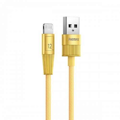 Кабель USB - 8 pin Remax RC-C102 Infinity, 1.2м, 2.4A, цвет: золотой