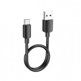 Кабель USB - Type-C HOCO X96 Hyper, 0.25м, 6.0A, 100Вт, цвет: черный