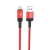 Кабель USB - микро USB Borofone BU30 Lynk, 1.2м, 2.4A, цвет: красный