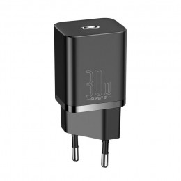 Блок питания сетевой 1 Type-C Baseus CCSUP-J01, 3000mA, 30Вт, QC3.0, PD, цвет: чёрный
