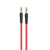 Кабель AUX, Jack 3,5mm(m) - Jack 3,5mm(m) Borofone BL6, 1.0м, цвет: красный