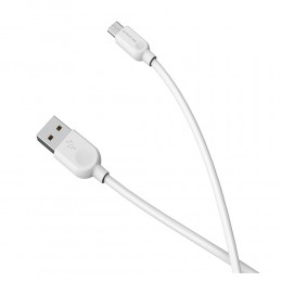 Кабель USB - Type-C Borofone BX14, 1.0м, 3.0A, цвет: белый