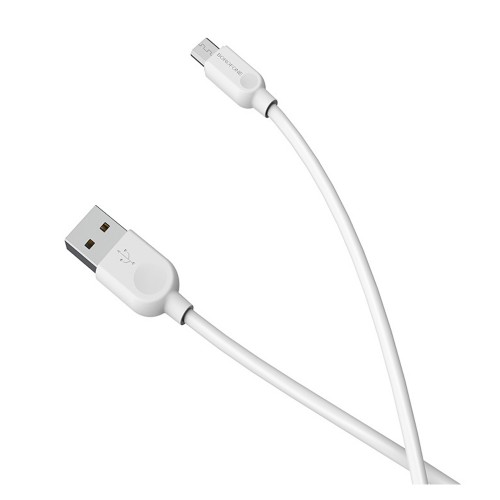 Кабель USB - Type-C Borofone BX14, 1.0м, 3.0A, цвет: белый