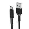 Кабель USB - микро USB Borofone BX1 EZSync 1м, 2.0A, чёрный
