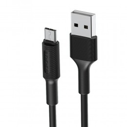 Кабель USB - микро USB Borofone BX1 EZSync, 1.0м, 2.0A, цвет: чёрный
