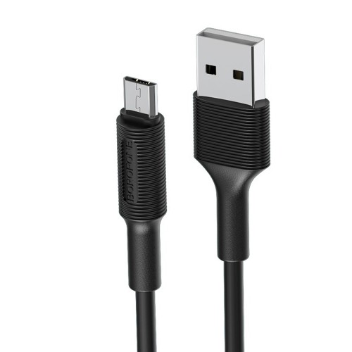 Кабель USB - микро USB Borofone BX1 EZSync 1м, 2.0A, чёрный
