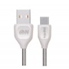 Блок питания сетевой 1 USB FaisON C-72A, Vital, 2100mA, кабель Type-C, цвет: белый