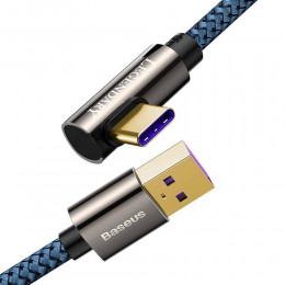 Кабель USB - Type-C Baseus CACS000403 Legend series, 1.0м, круглый, 3,0А, нейлон, 66W, цвет: синий