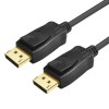 Кабель DisplayPort(m) - DisplayPort(m) VCOM CG632, 2.0м, 3D, HBR3, HDCP2.2, CEC, EDID, 32 Гбит/с, цвет: чёрный