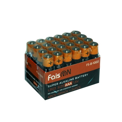 Батарейка AAA FaisON LR03-24Box Super Alkaline, 1.5B, (24/960), (арт.FS-B-1060)