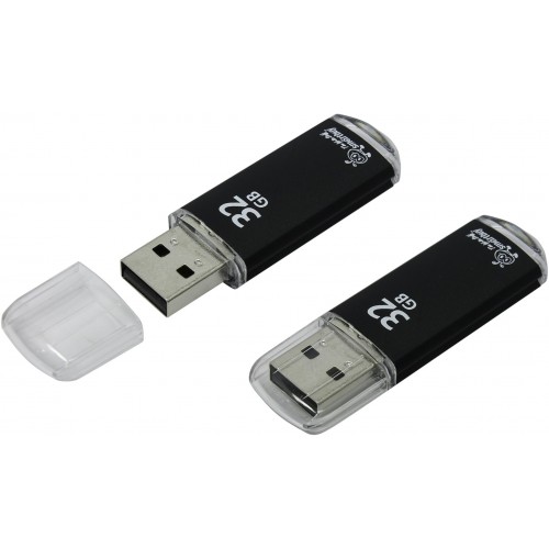 Флеш-накопитель 32Gb SmartBuy V-Cut, USB 2.0, пластик, чёрный