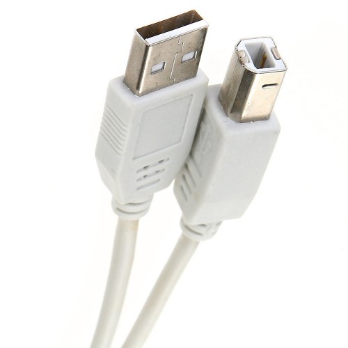 Кабель USB 2.0 A(m) - USB 2.0 B(m) TELECOM TC6900, 5.0м, цвет: белый