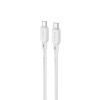 Кабель Type-C - Type-C Borofone BX94 Crystal Color, 1м, серый
