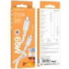Кабель Type-C - Type-C Borofone BX94 Crystal Color, 1м, серый
