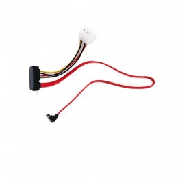 Переходник SATA(m)/ Molex(m) - SATA(f) VCOM VHC7702, 0.45м, цвет: красный