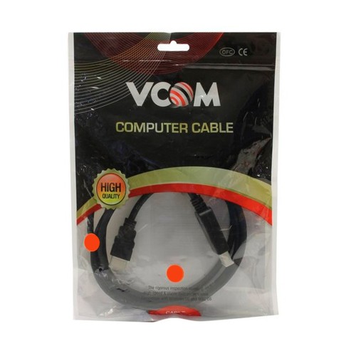 Кабель DisplayPort(m) - HDMI(m) VCOM CG494-B, 1.8м, цвет: чёрный