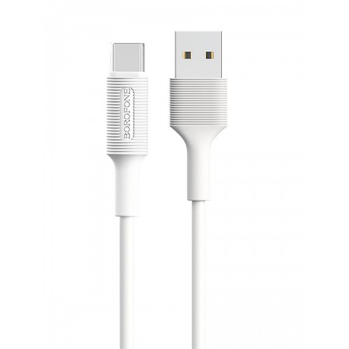 Кабель USB Type-C Borofone BX1 EZSync, 1м, 2.1A, белый
