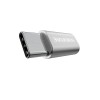 Переходник Type-C(m) - микро USB(f) Borofone BV4, серебряный
