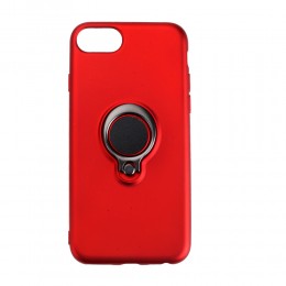 Накладка задняя без бренда для APPLE iPhone 6/6S Plus (5.5), Ring, цвет: красный, в техпаке
