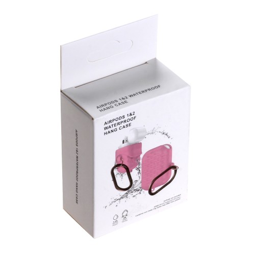 Чехол водонепроницаемый для Apple Airpods №09, розовый
