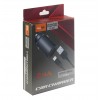 Блок питания автомобильный 2 USB FaisON A-20, 2400mA, черный
