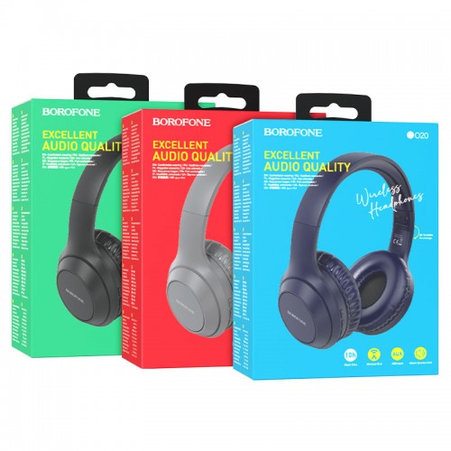 Наушники Borofone BO20 Player Bluetooth, синий цвет, полноразмерные
