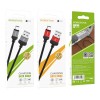 Кабель USB - микро USB Borofone BX28 Dignity, 1.0м, круглый, 3.0A, силикон, цвет: красный