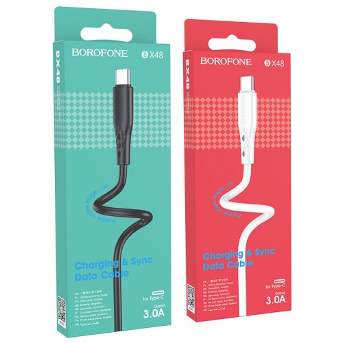 Кабель USB - микро USB Borofone BX48, 1.0м, 2.4A, цвет: белый