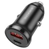 Блок питания автомобильный 1 USB, Type-C Borofone BZ18A, 20Вт, PD, QC, цвет: белый