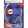 Наушники полноразмерные Defender 104, Aura, кабель 1.8м, цвет: чёрный