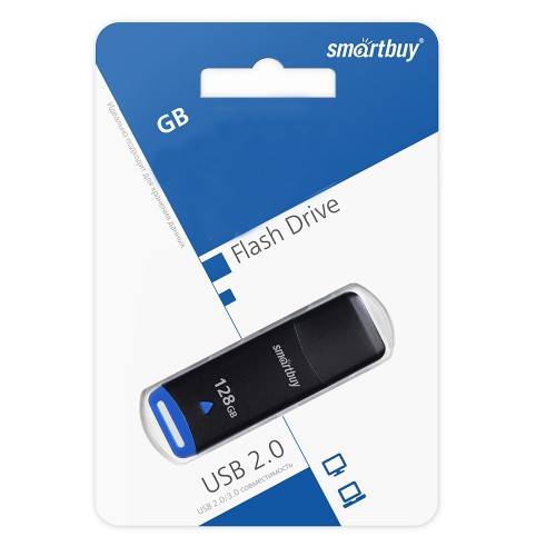 Флеш-накопитель 16Gb SmartBuy Easy, USB 2.0, пластик, чёрный