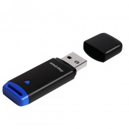 Флеш-накопитель 16Gb SmartBuy Easy, USB 2.0, пластик, чёрный