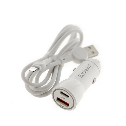 Блок питания автомобильный Earldom ES-CC12, 1 USB, Type-C, 30Вт
