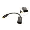 Переходник Type-C(m) - DisplayPort(f) TELECOM TUC065 Alum Shell, 0,15м, 8K, 60Гц, цвет: чёрный