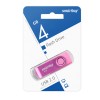 Флеш-накопитель 4Gb SmartBuy Twist, пластик, металл, розовый