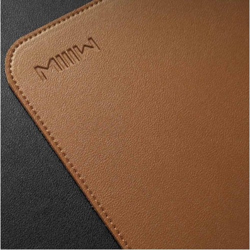 Коврик игровой XIAOMI, MiiiW Mouse Pad, 900х400х1,8 мм, искусственная кожа, цвет: коричневый (MWMLV01)