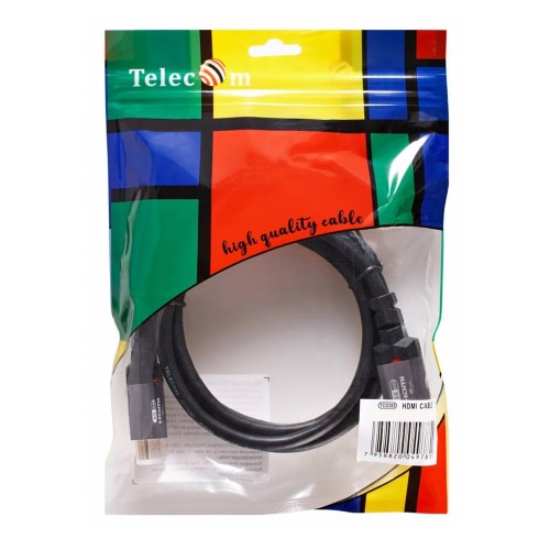 Кабель HDMI(m) - HDMI(m) TELECOM TCG365, 1.5м, 8K, 60Гц, цвет: чёрный