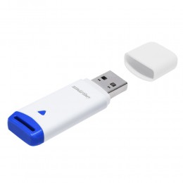 Флеш-накопитель 64Gb SmartBuy Easy, USB 2.0, пластик, белый