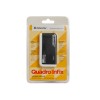 USB-концентратор Defender, Quadro Inflix, 4 гнезда, 1 USB выход, цвет: чёрный