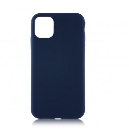 Чехол силиконовый FaisON для APPLE iPhone XI, №08, Silicone Case, цвет: синий, тёмный