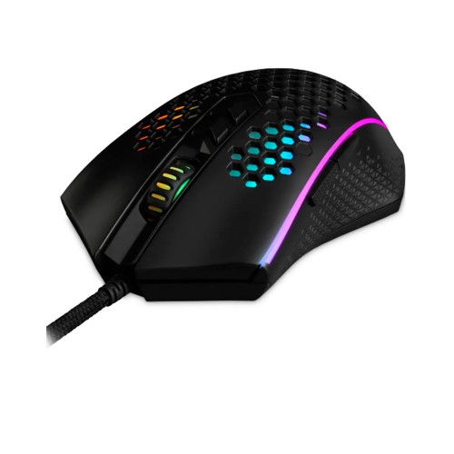 Мышь проводная Defender, Redragon Memeanlion, оптическая, подсветка RGB, цвет: чёрный