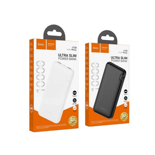 Аккумулятор внешний HOCO J128, 10000mAh, цвет: белый