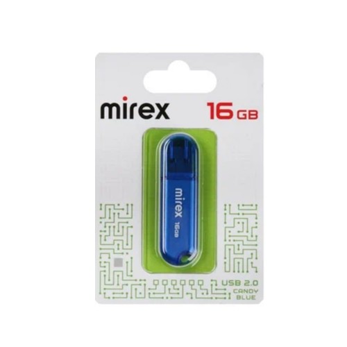 Флеш-накопитель 16Gb Mirex Candy, USB 2.0, пластик, синий