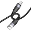 Кабель USB - Type-C Borofone BU35, 1.2м, 3.0A, цвет: чёрный