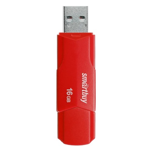 Флеш-накопитель 16Gb SmartBuy Clue, USB 2.0, пластик, красный