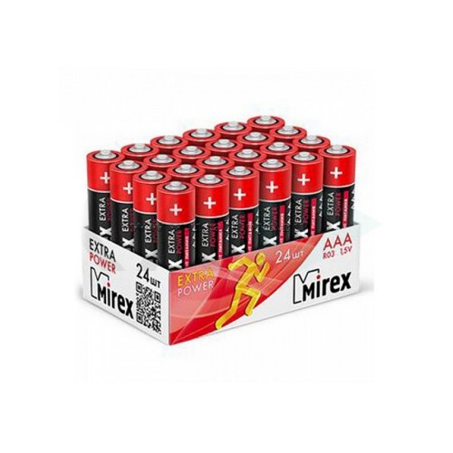 Батарейка AA Mirex R6-24Box Extra Power, 1.5B, (24/480)