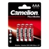 Батарейка AAA Camelion LR03-4BL Plus Alkaline, 1.5В, (4/48/1152), 4шт