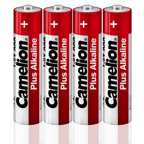 Батарейка AAA Camelion LR03-4P Plus Alkaline, 1.5В, (4/60/1200), 4шт