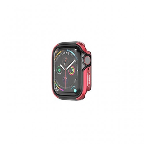 Чехол силиконовый K-Doo для APPLE Watch Series 7 45mm, силикон, метал, цвет: красный